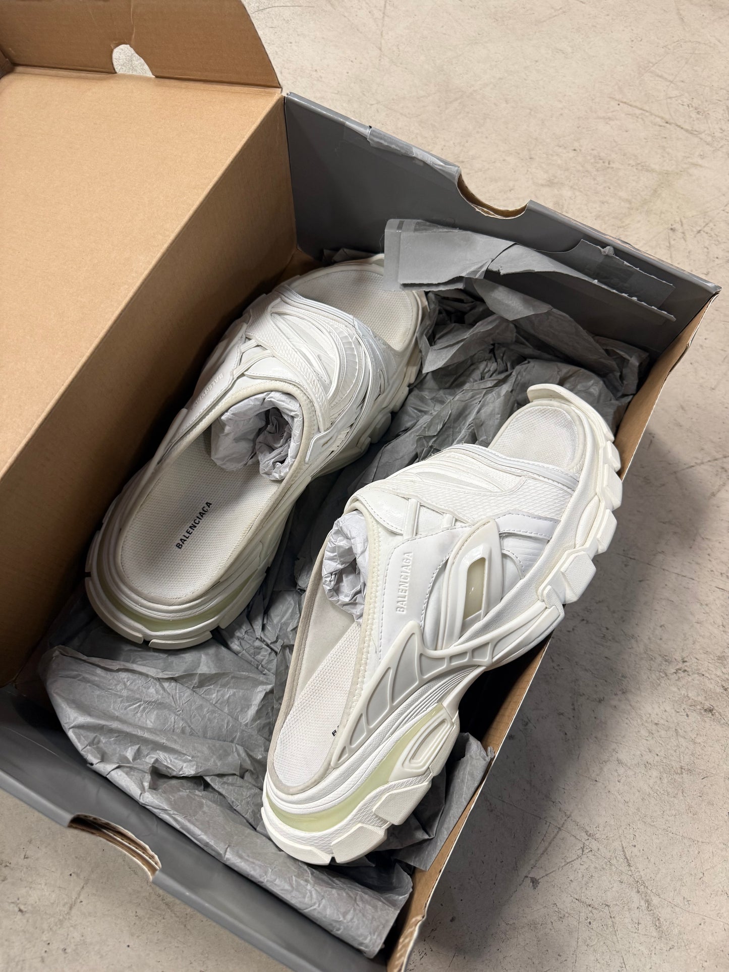 Balenciaga Track Slide White 42