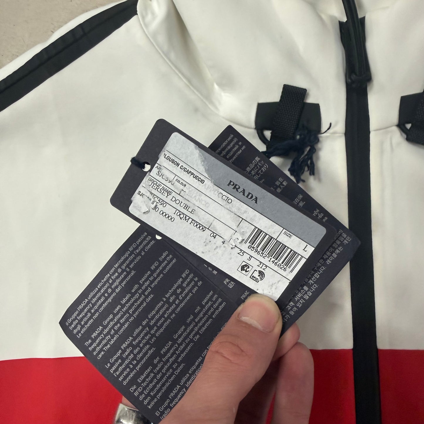 Veste Prada Nylon Blanche