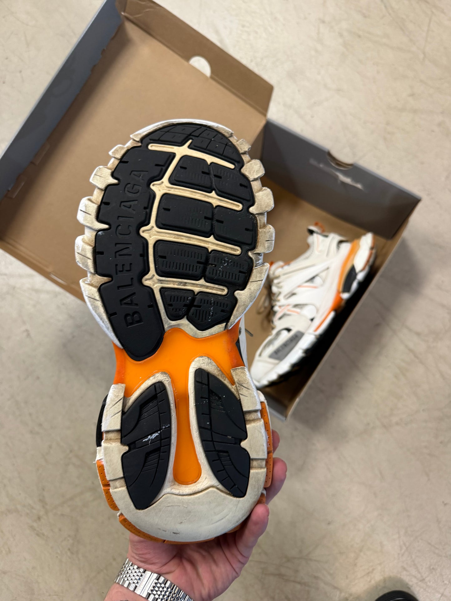 Balenciaga Track White Orange 43
