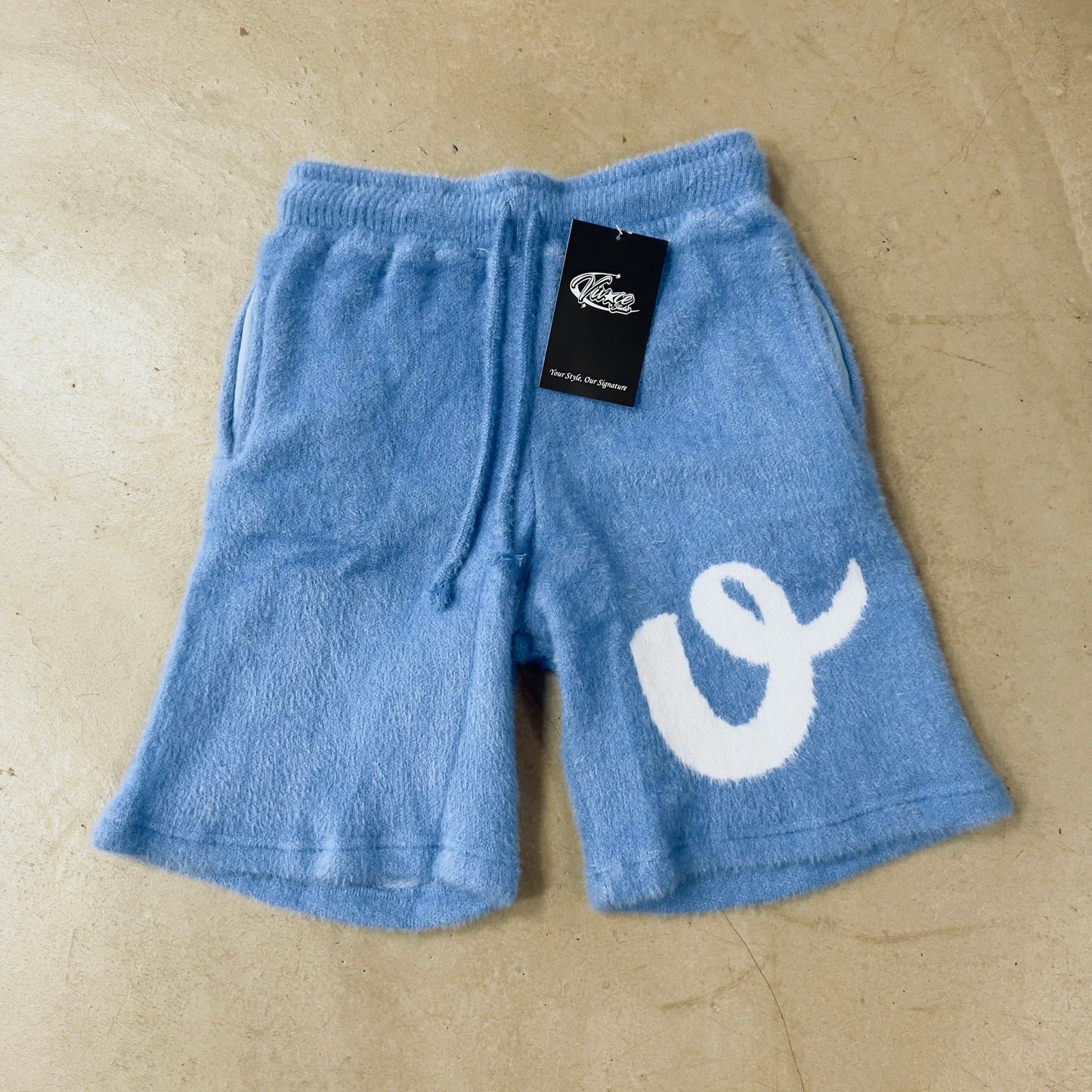 Short Vivace Studio Mohair Bleu