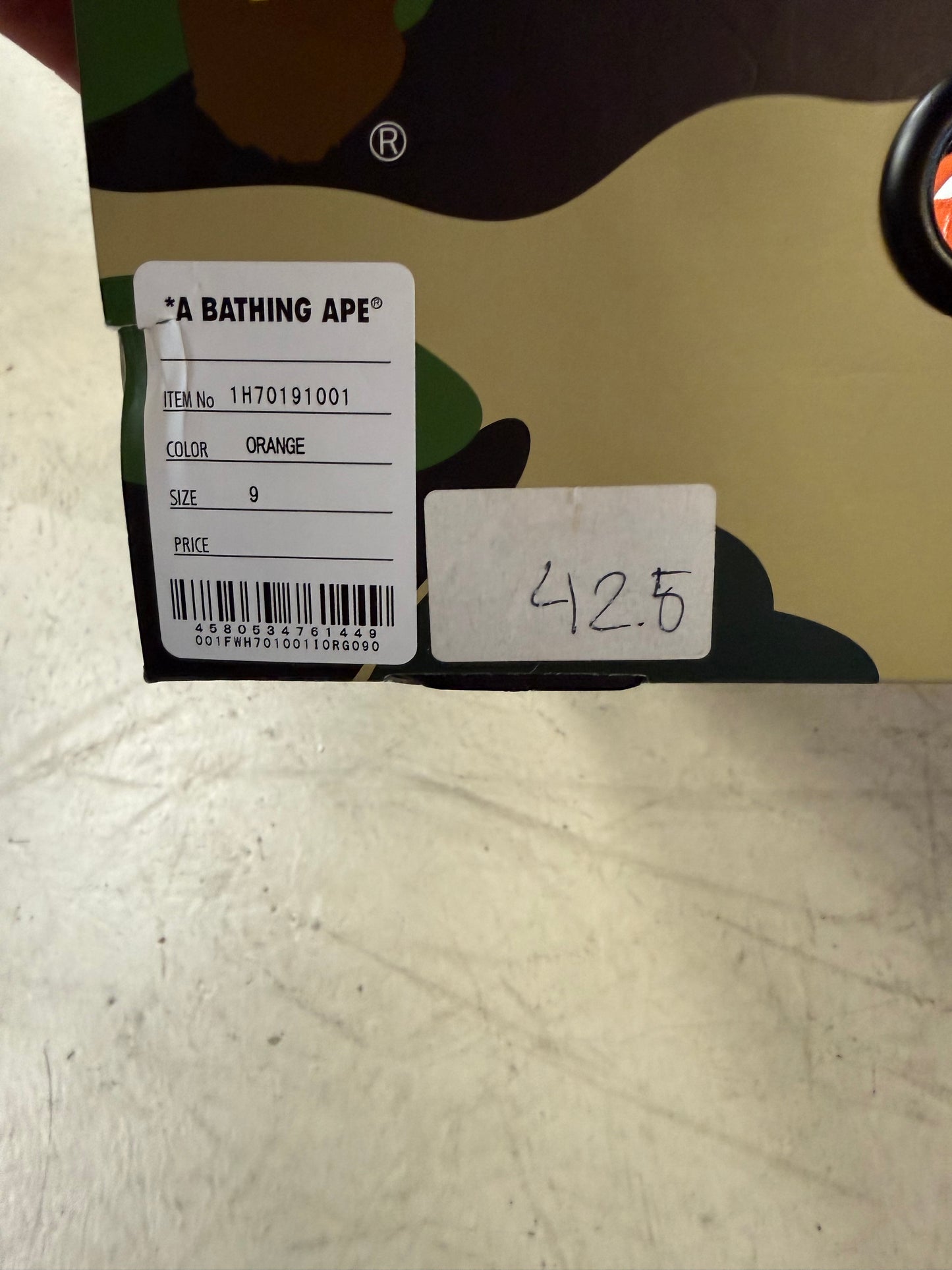 Bapesta Orange 42,5