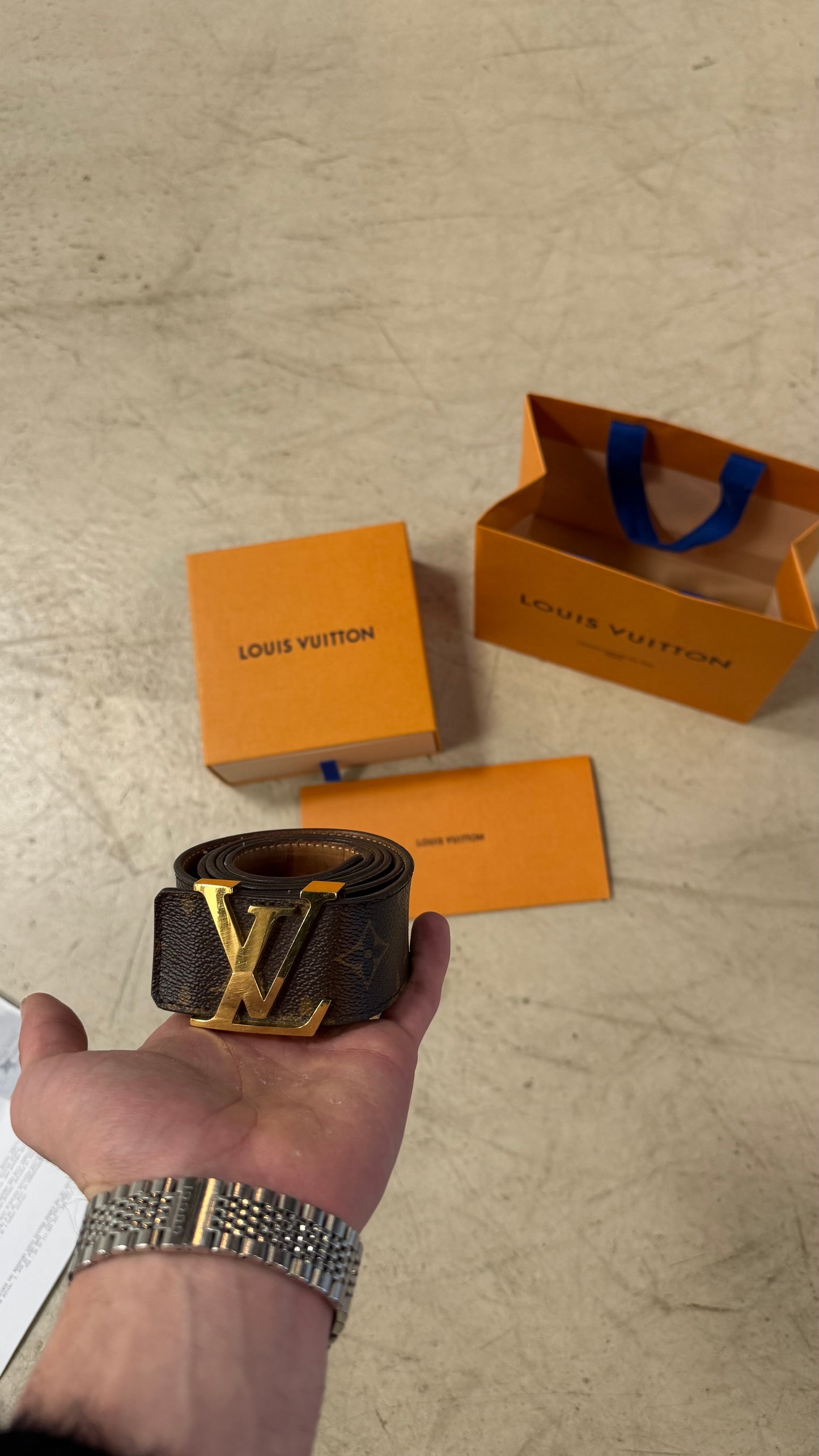 Ceinture Louis Vuitton Marron