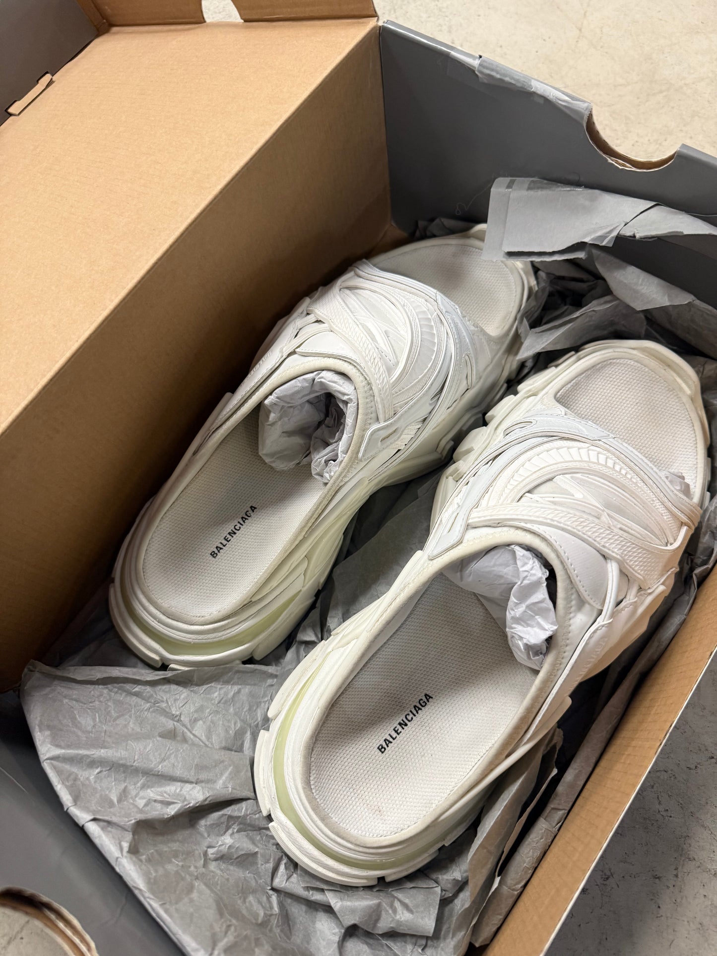 Balenciaga Track Slide White 42