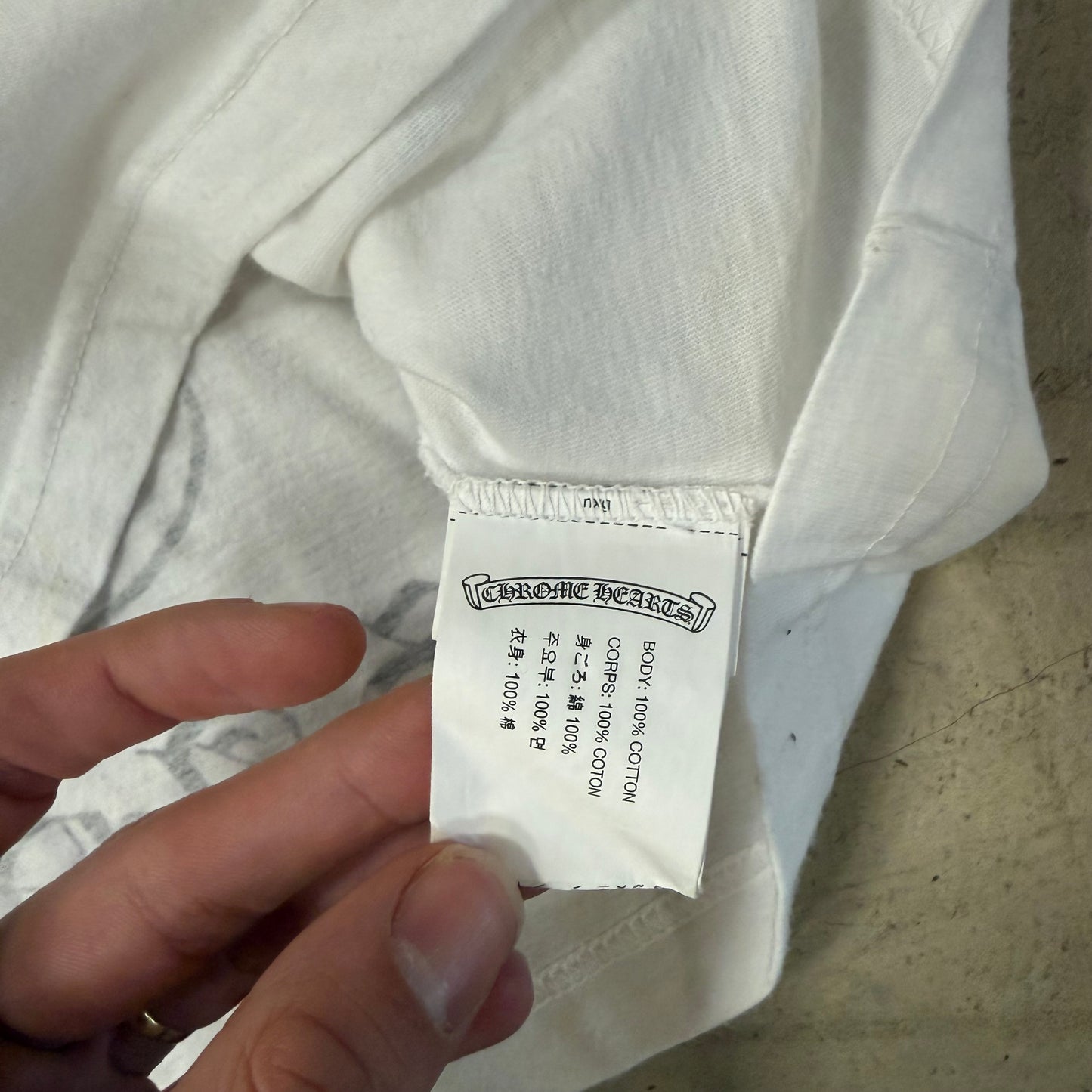 Tee Shirt Chrome Hearts Los Angeles Blanc