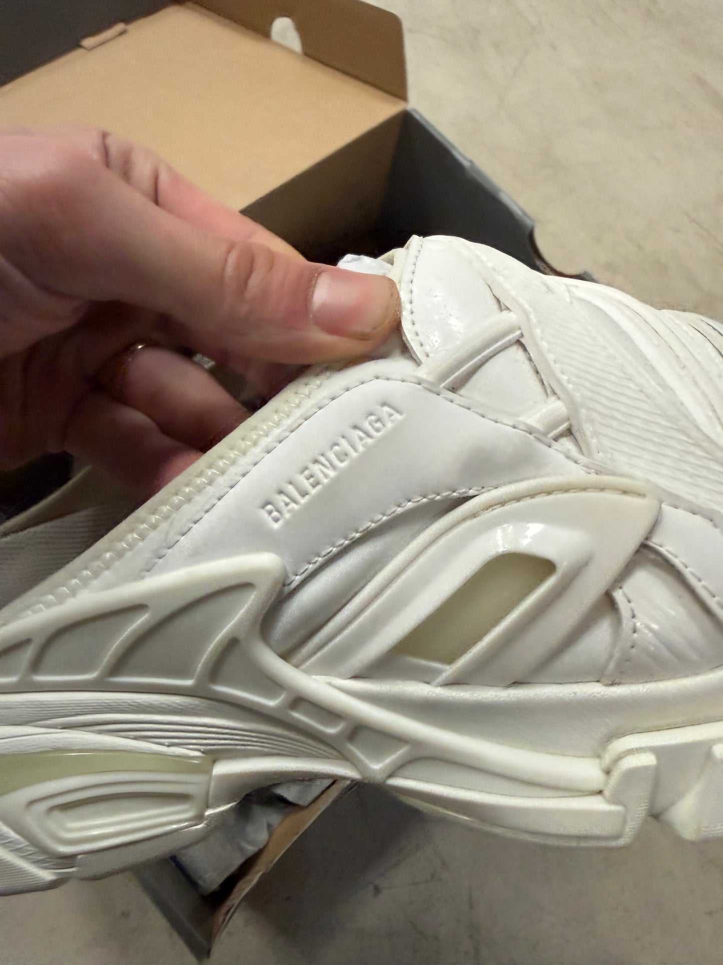 Balenciaga Track Slide White 42