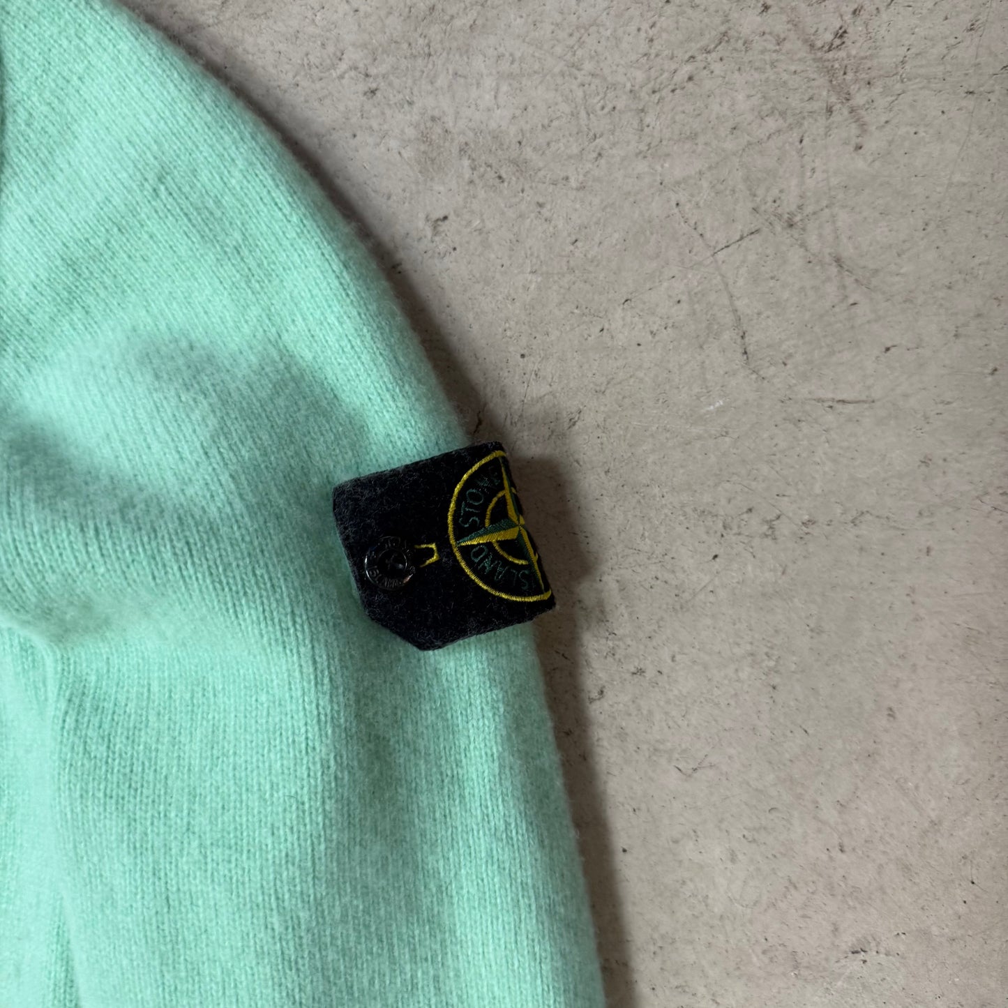 Pull Stone Island Laine Vert Occasion