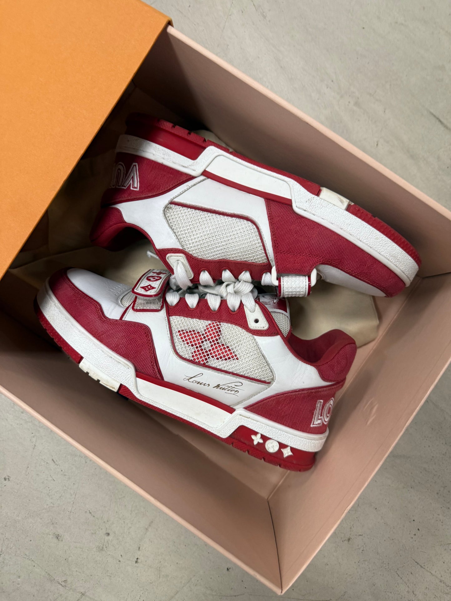 Louis Vuitton Trainer Rouge 41