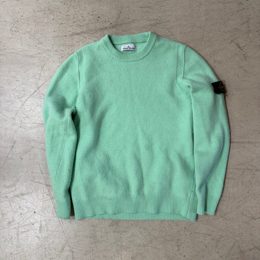 Pull Stone Island Laine Vert Occasion