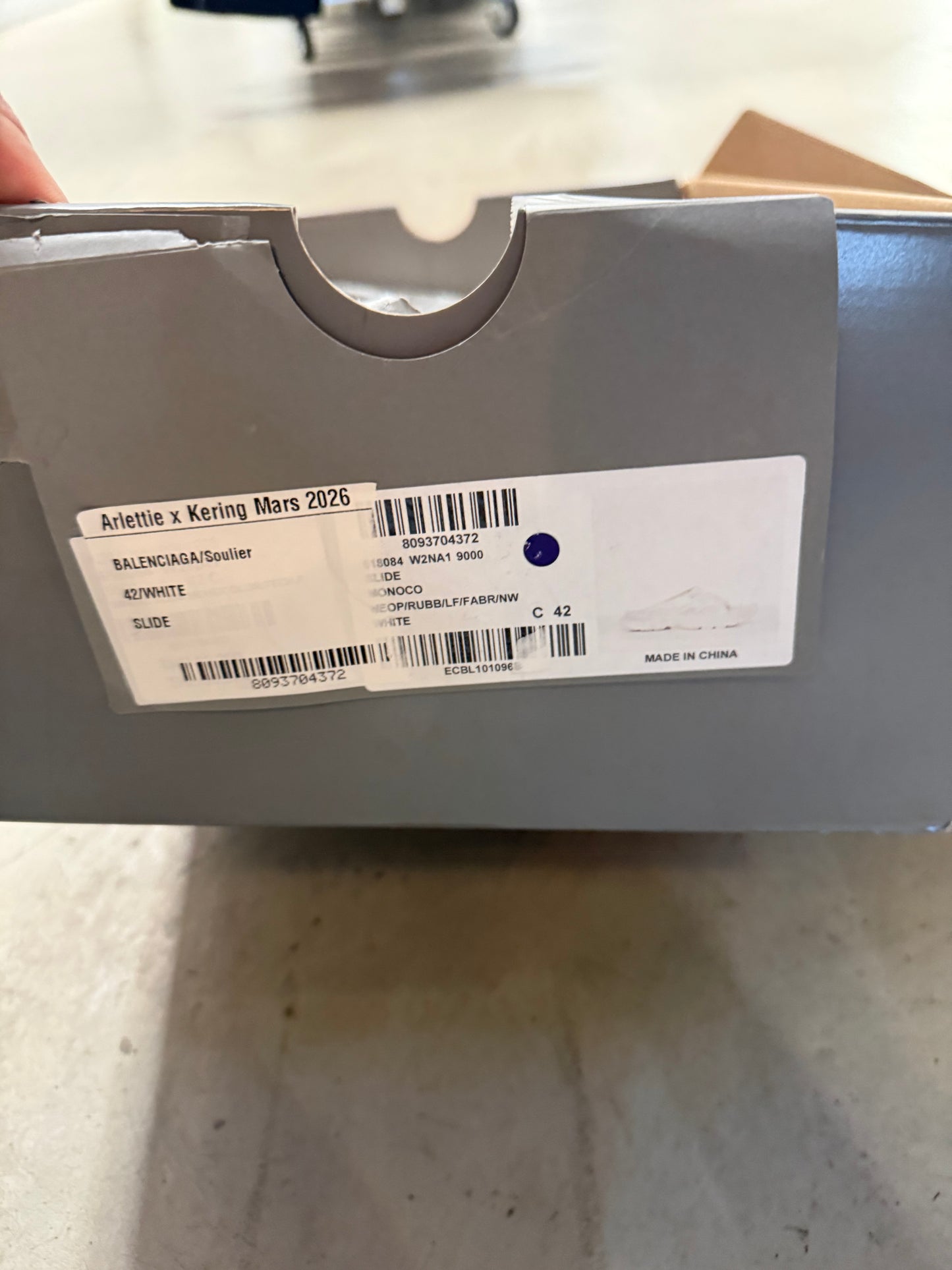 Balenciaga Track Slide White 42