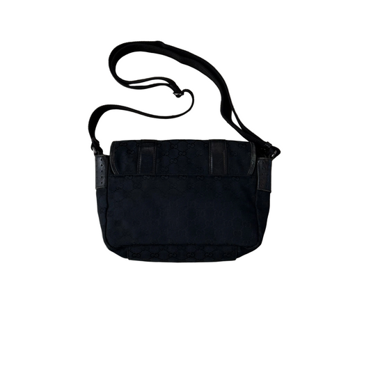 Sacoche Gucci Messenger Bag Black Double Stap Small