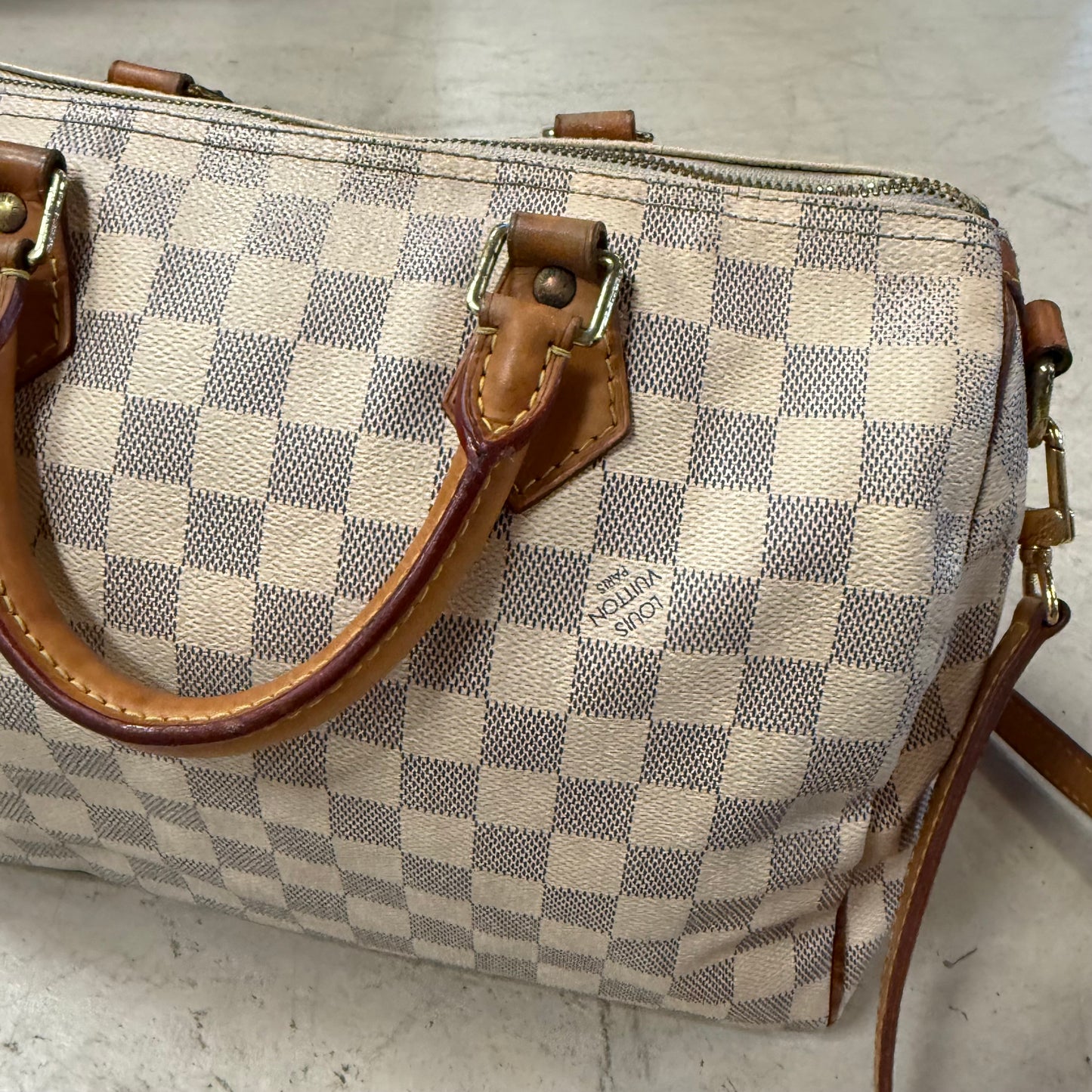 Sac Louis Vuitton Speedy 30 Blanc + Bandoulière