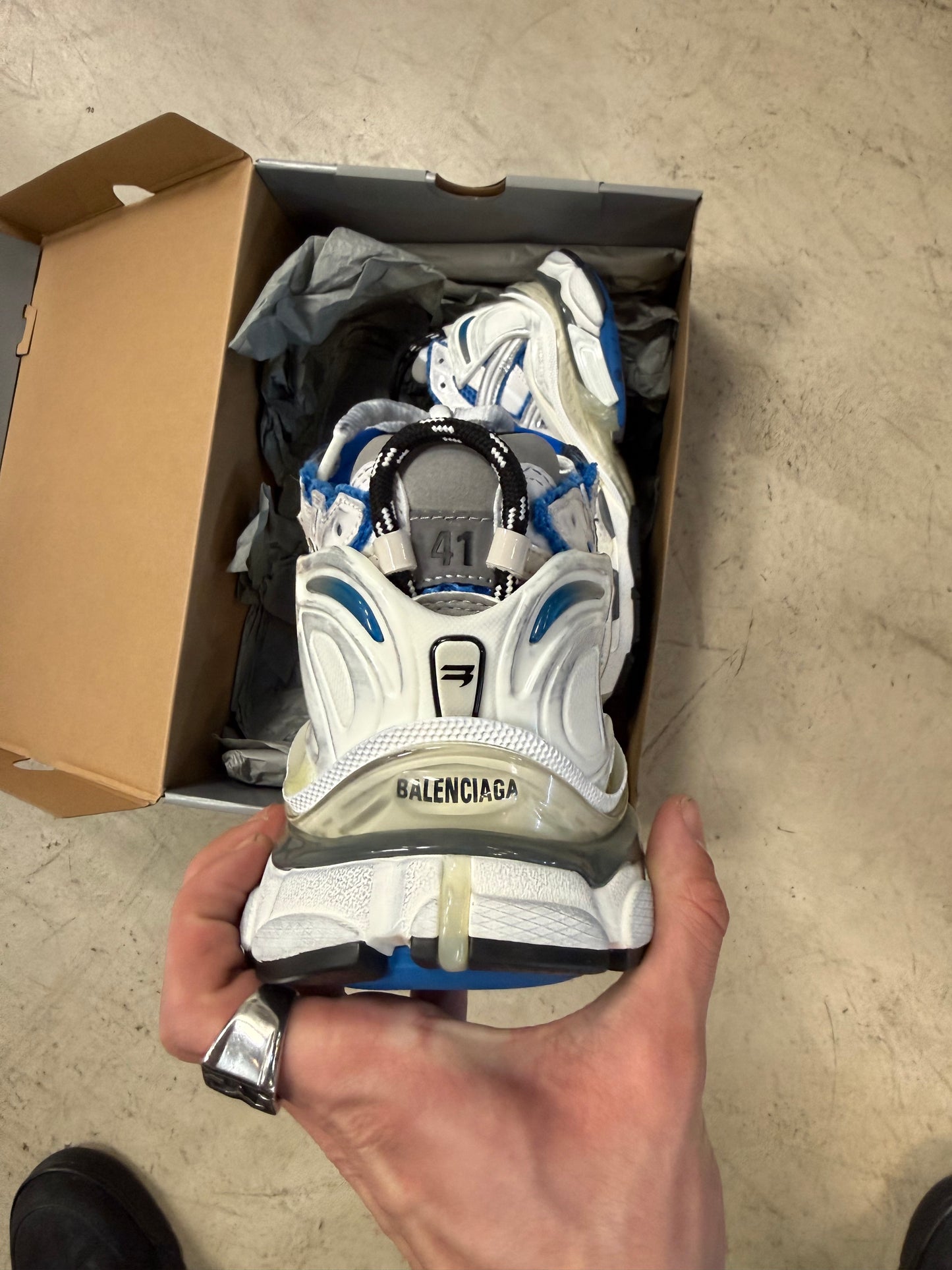 Balenciaga Runner White Blue 41