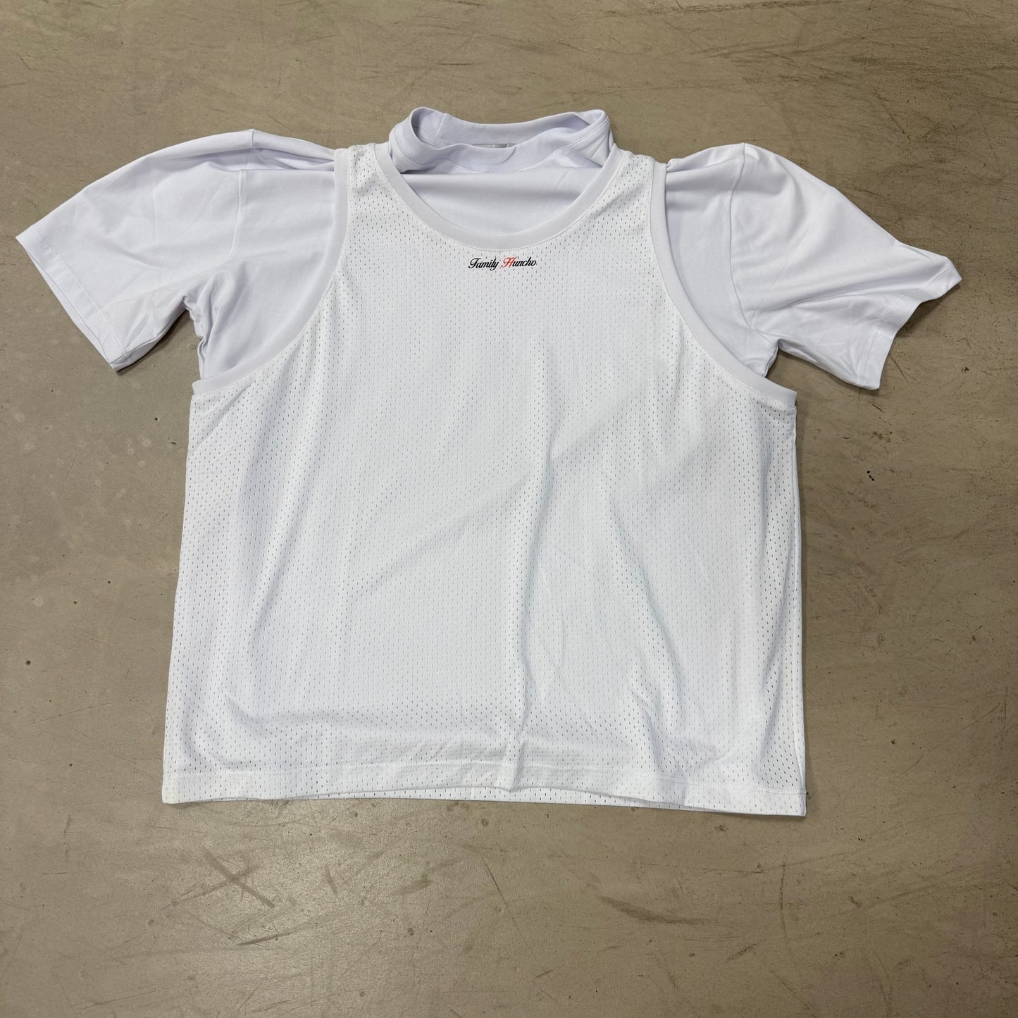 Tee Shirt Maillot Huncho Blanc