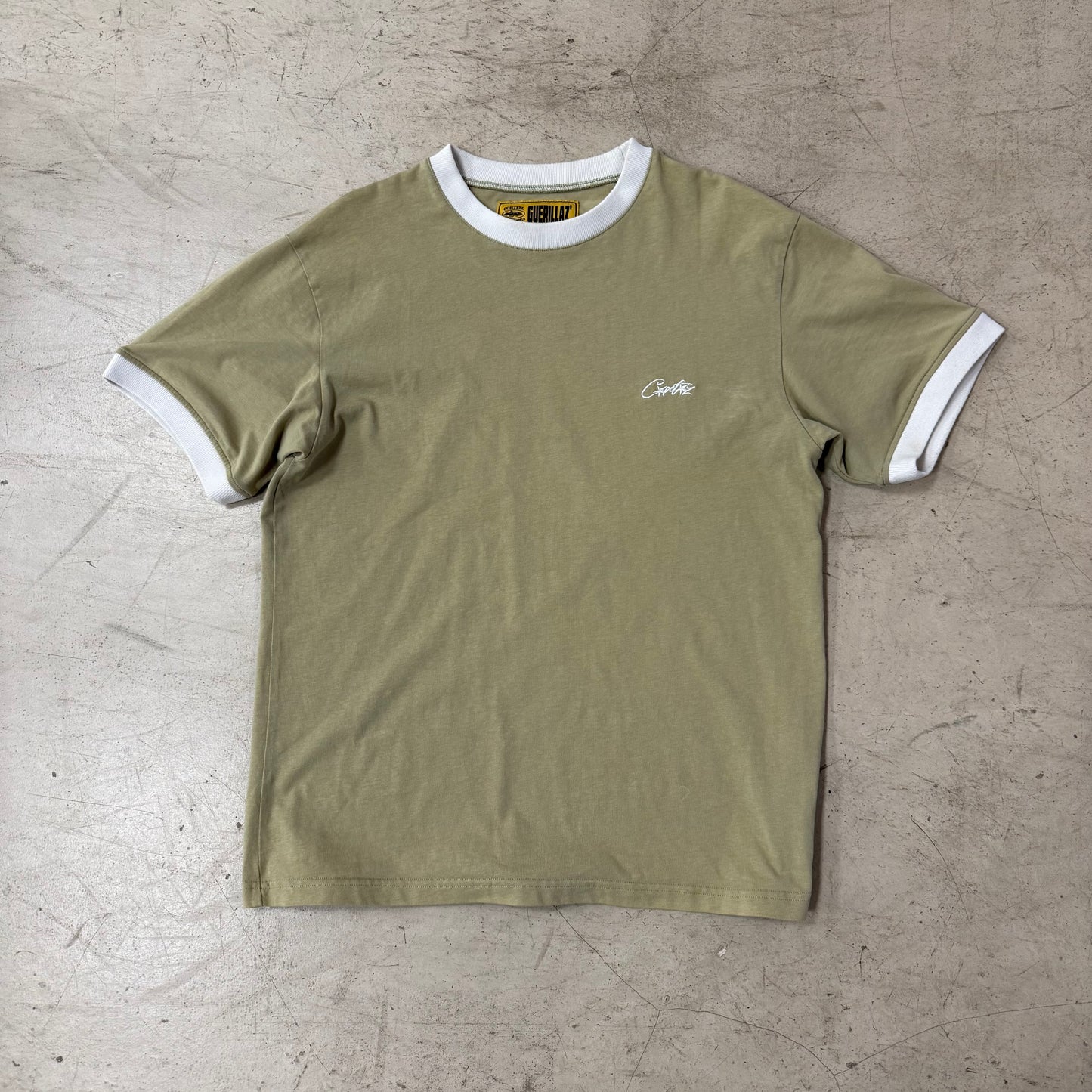 Tee Shirt Corteiz Blanc Kaki