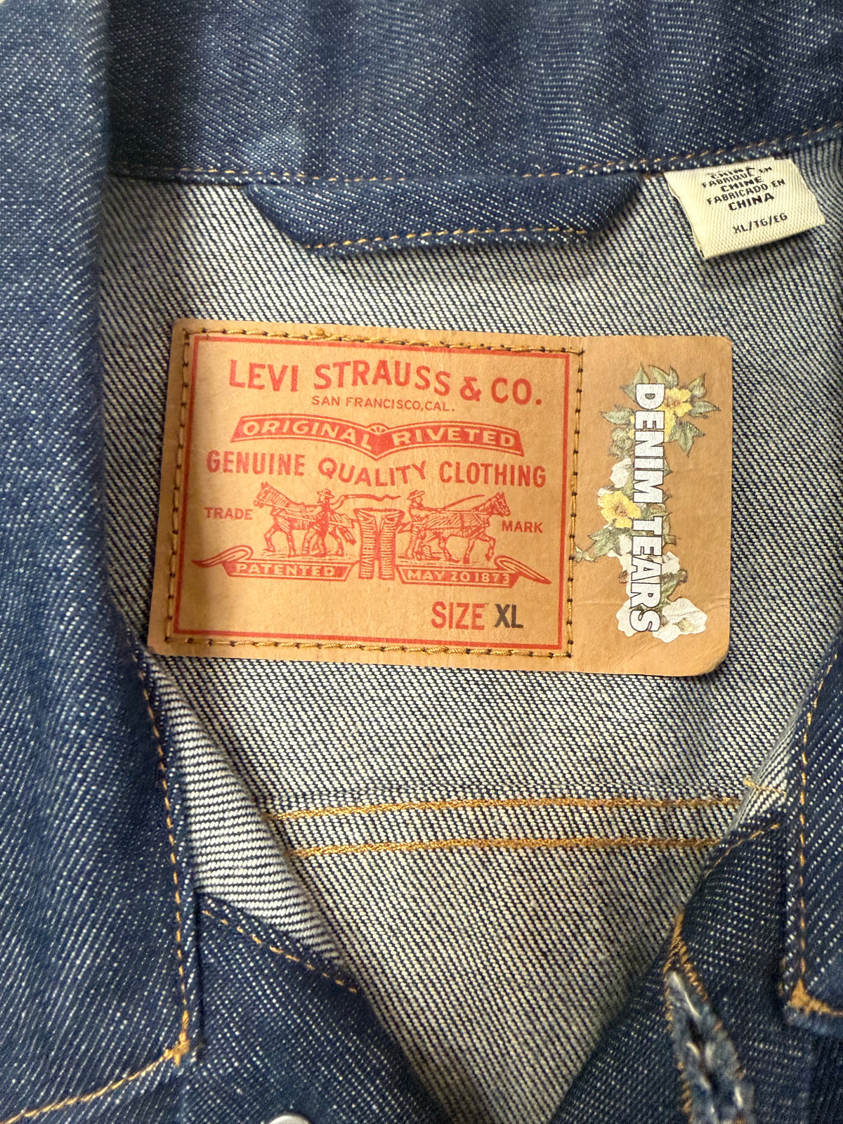 Veste en Jean Denim Tears x Stussy