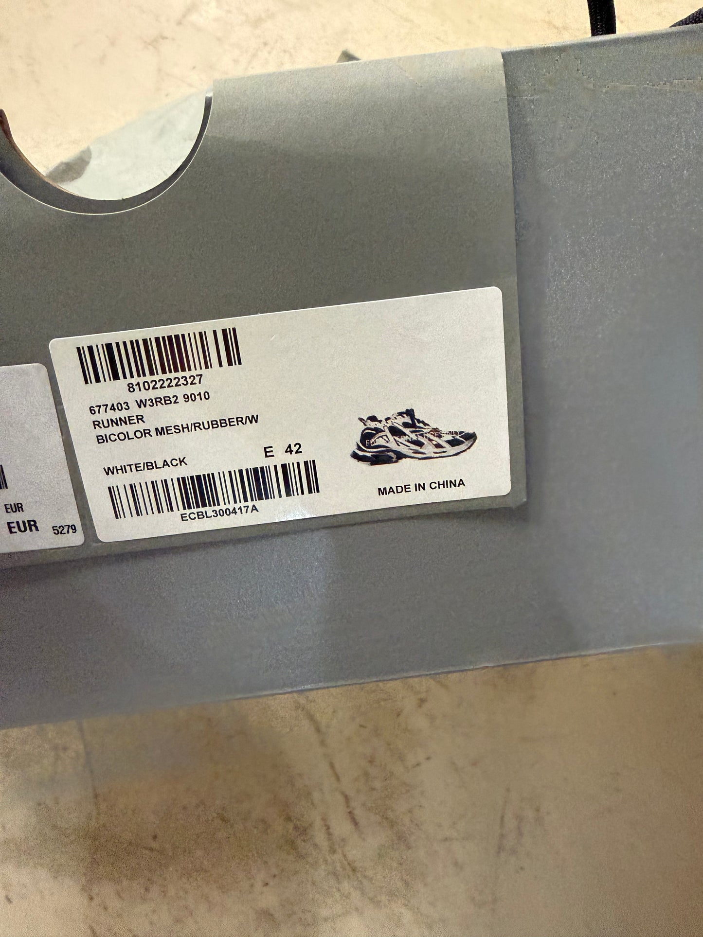 Balenciaga Runner Black & White