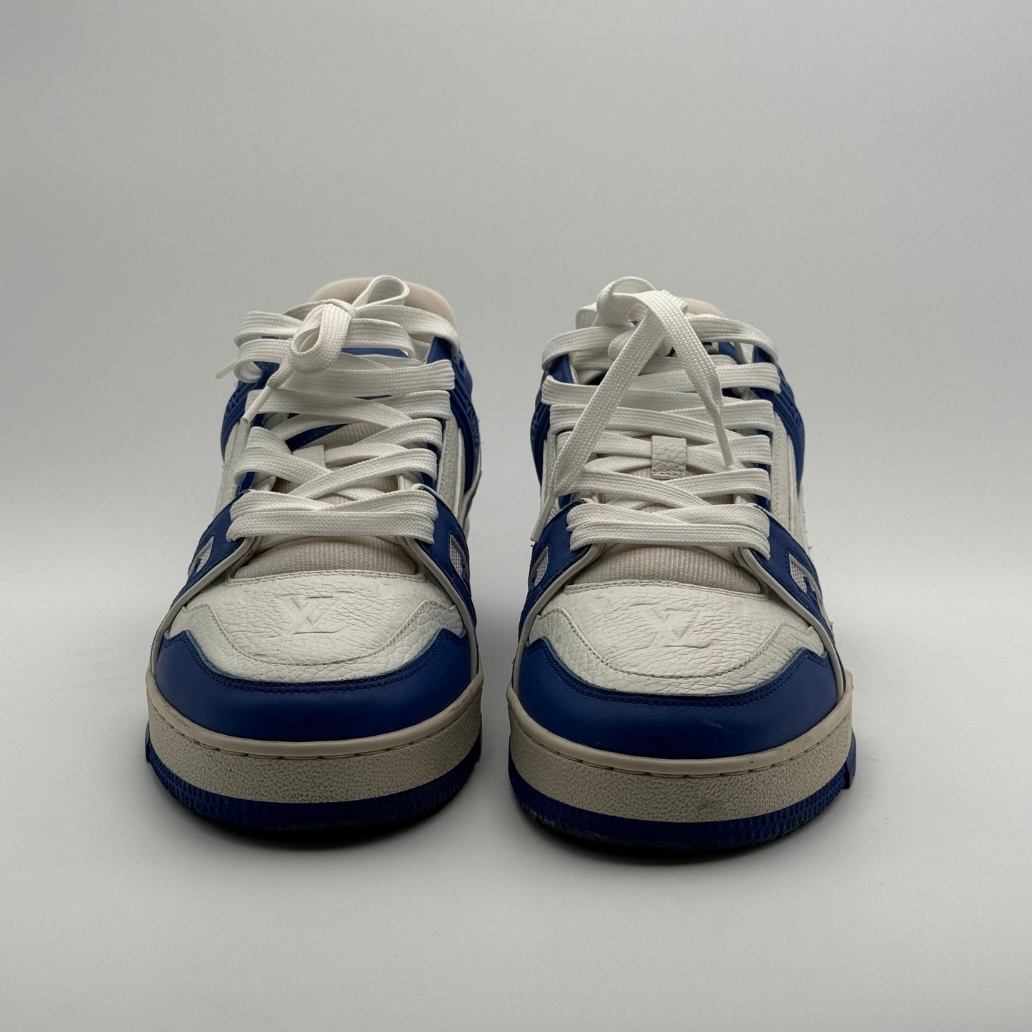 Louis Vuitton Trainer White Blue 41