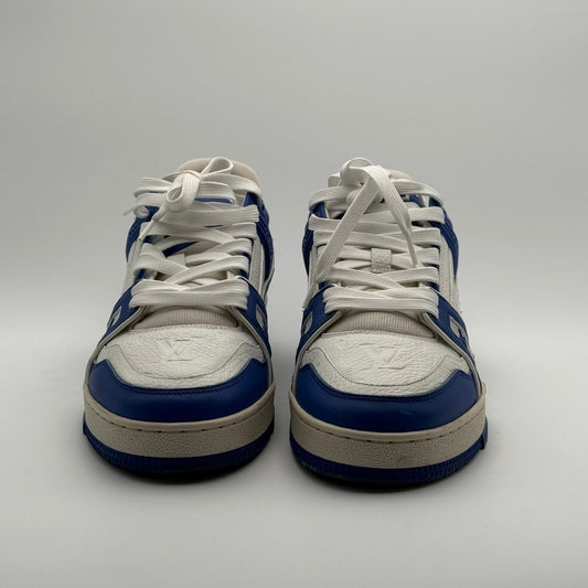 Louis Vuitton Trainer White Blue 41