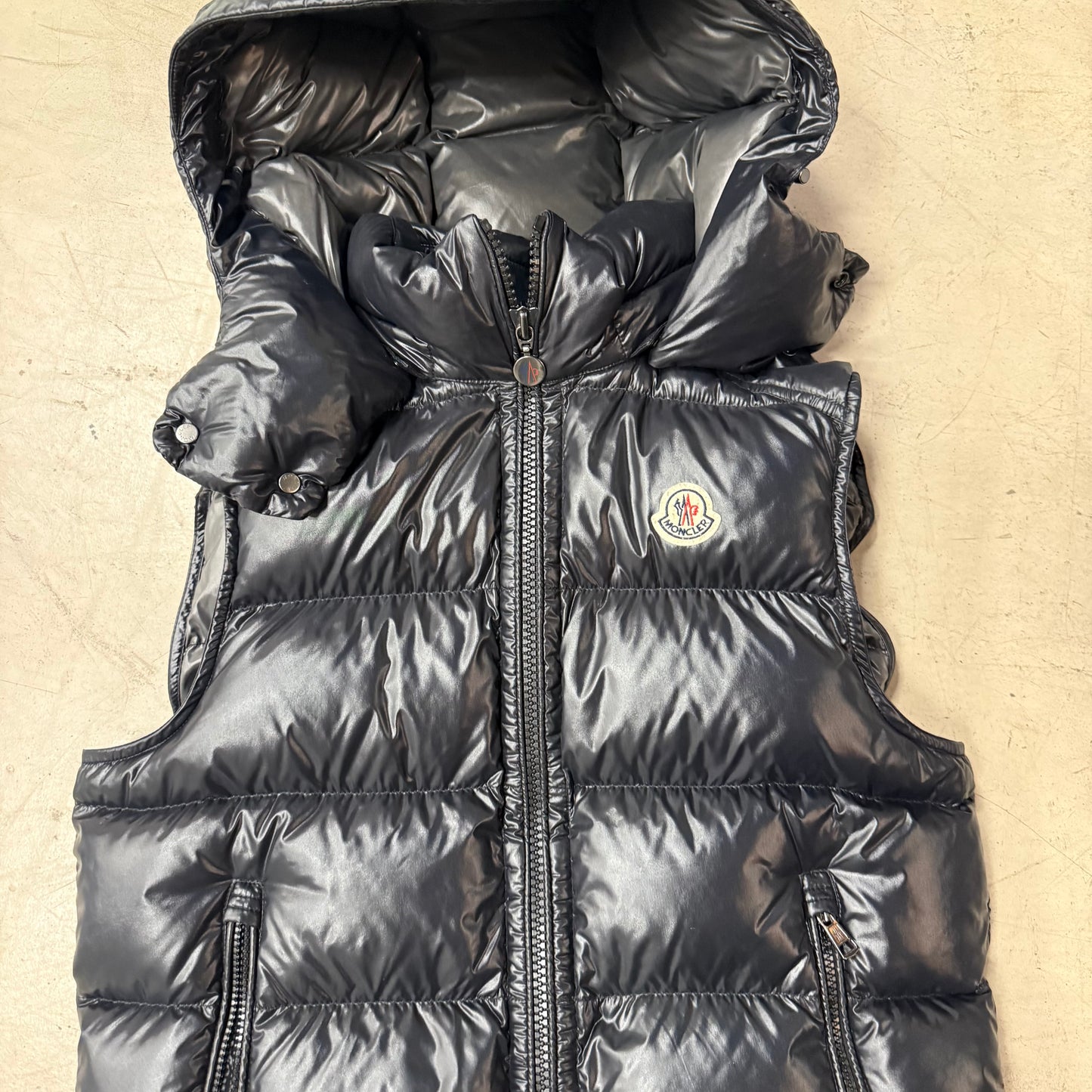 Doudoune Moncler Maya sans manche Occasion