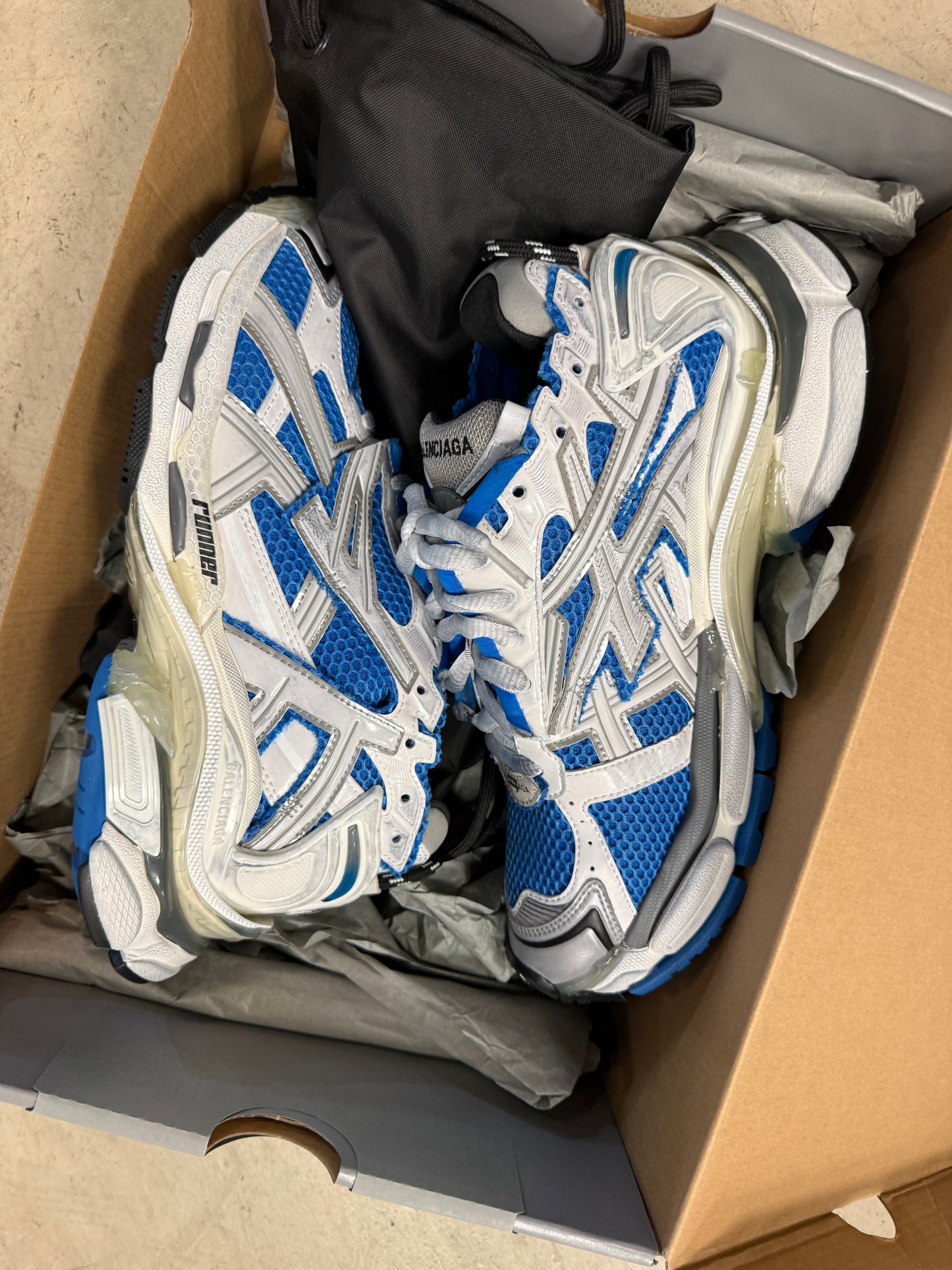 Balenciaga Runner White Blue 41