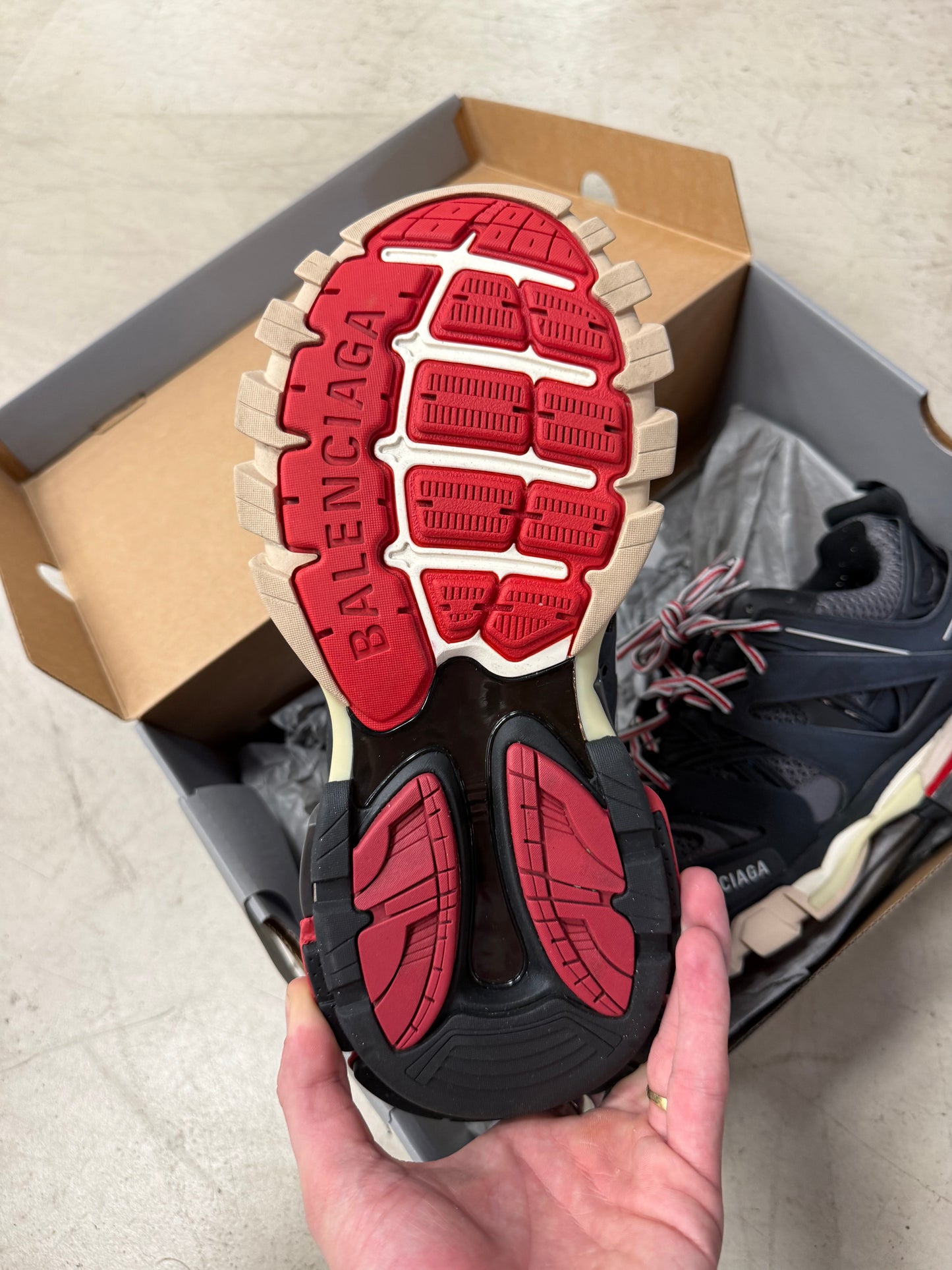 Balenciaga Track Black Red 42