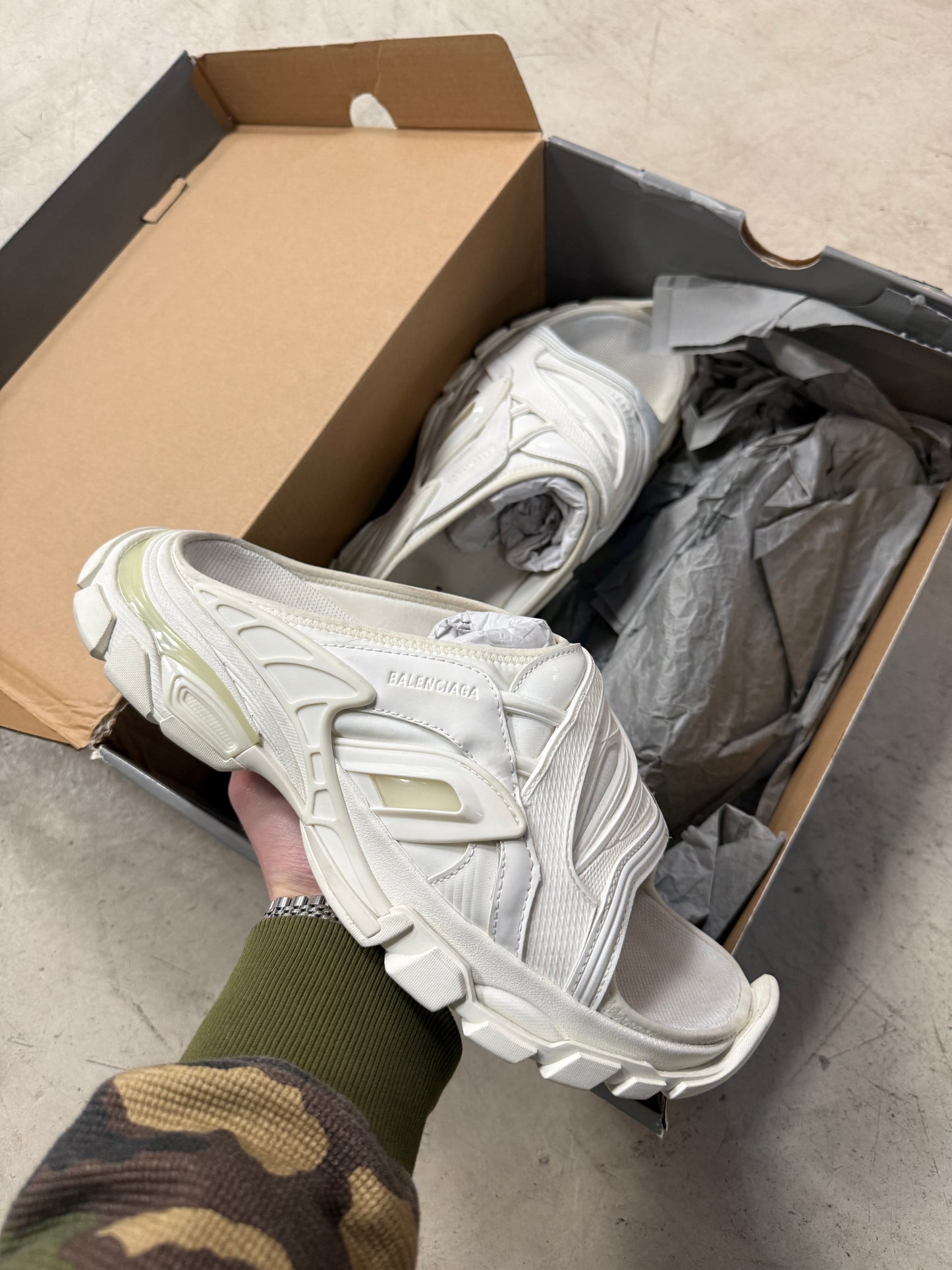 Balenciaga Track Slide White 42