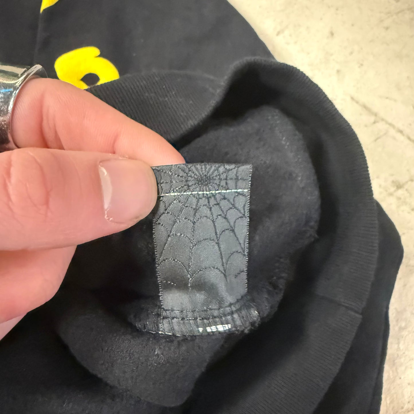 Sweat Sp5der Black Yellow