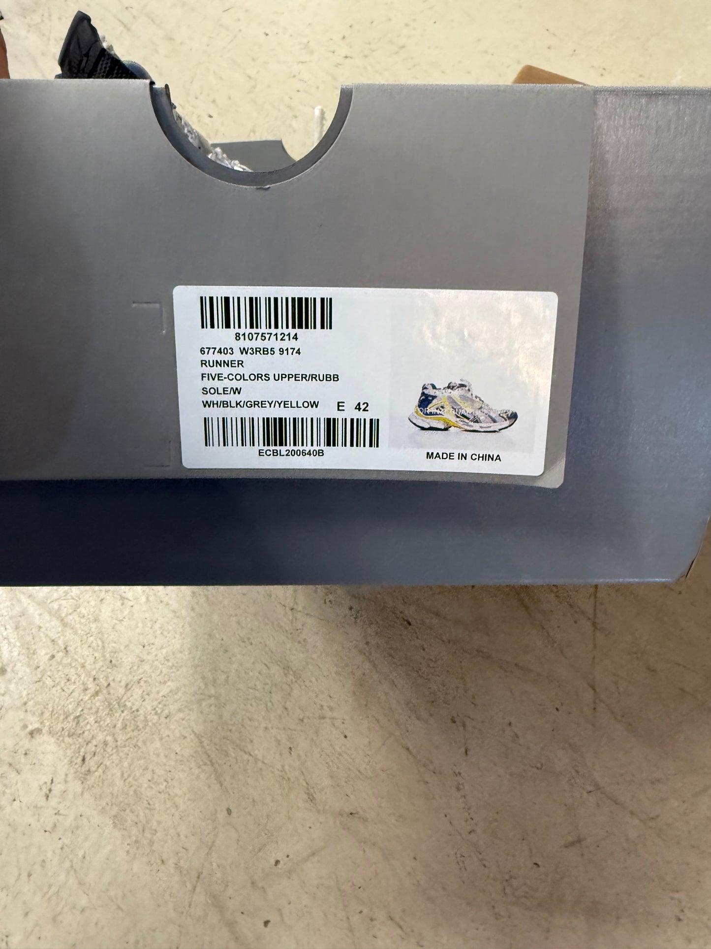 Balenciaga Runner Blue/Yellow 42