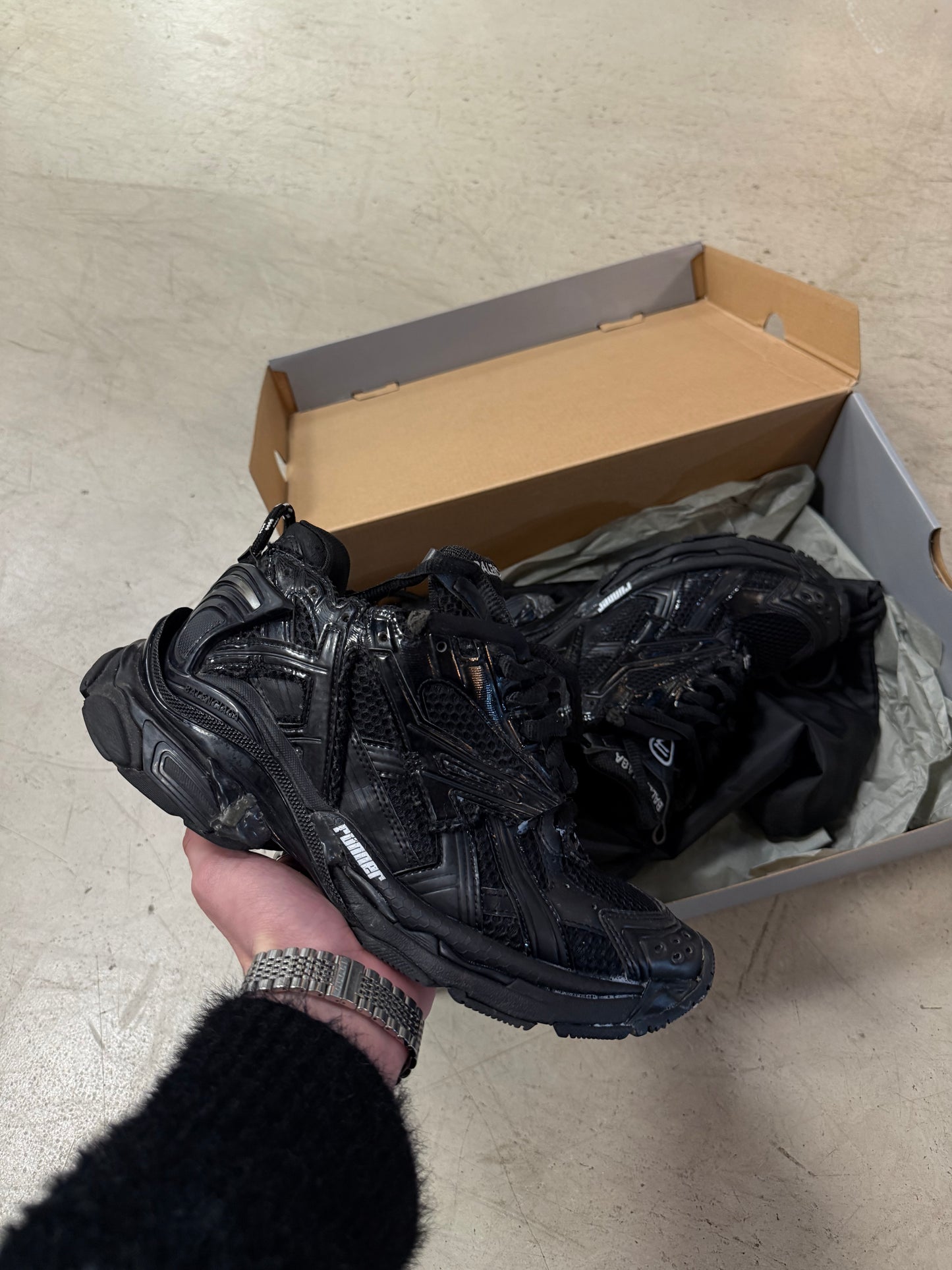 Balenciaga Runner Black 40