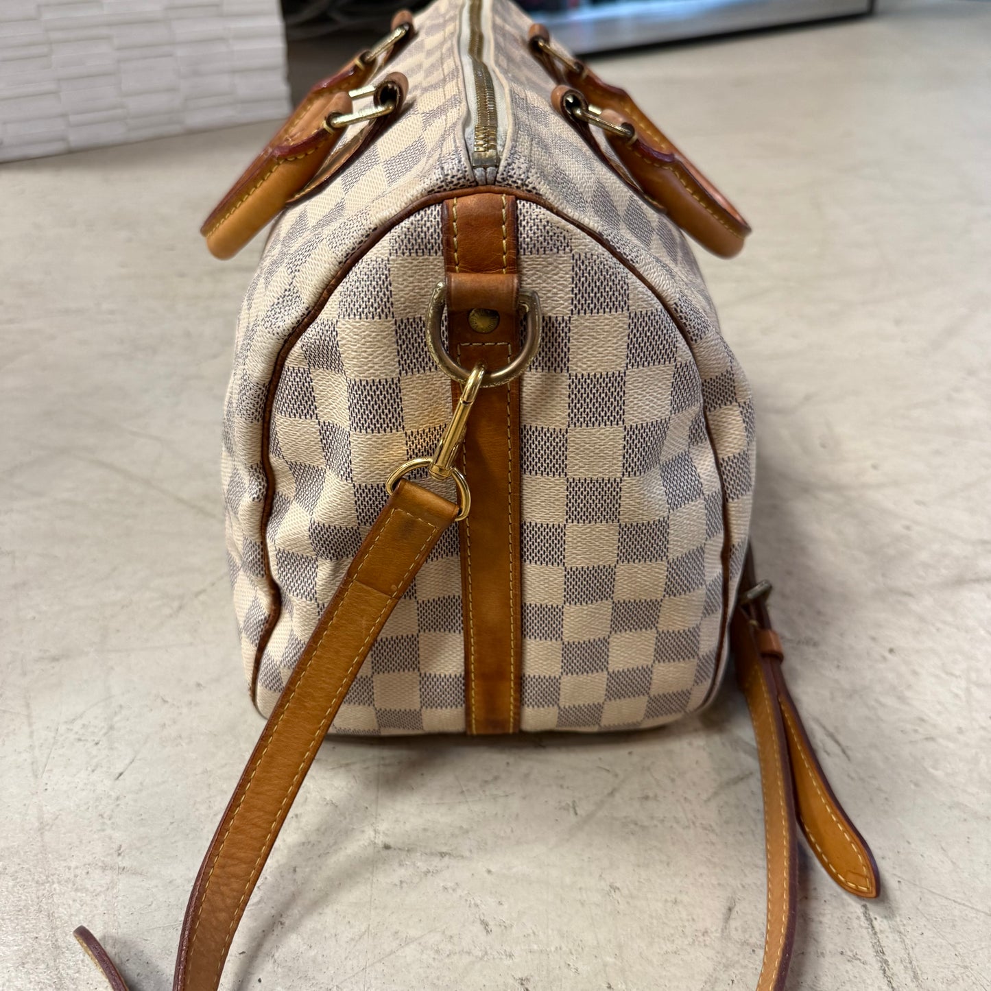 Sac Louis Vuitton Speedy 30 Blanc + Bandoulière