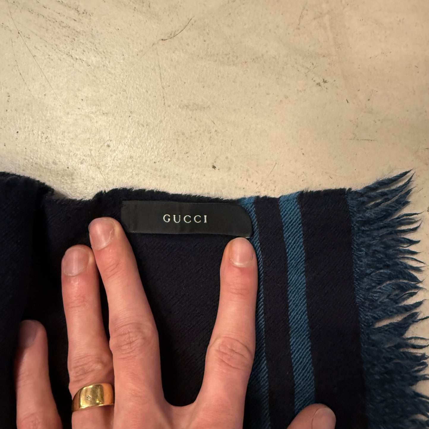 Echarpe Gucci Bleu Clair