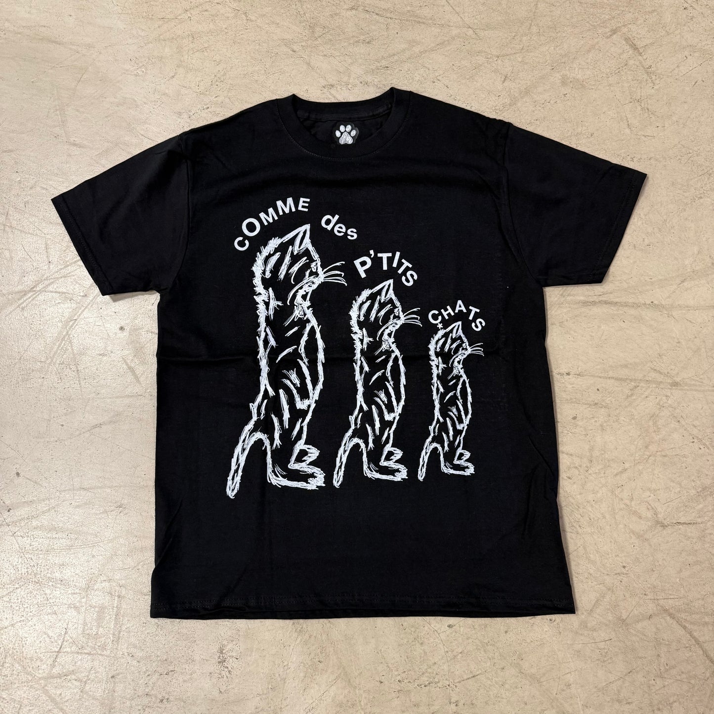 Tee Shirt Comme des P'tits Chats Noir