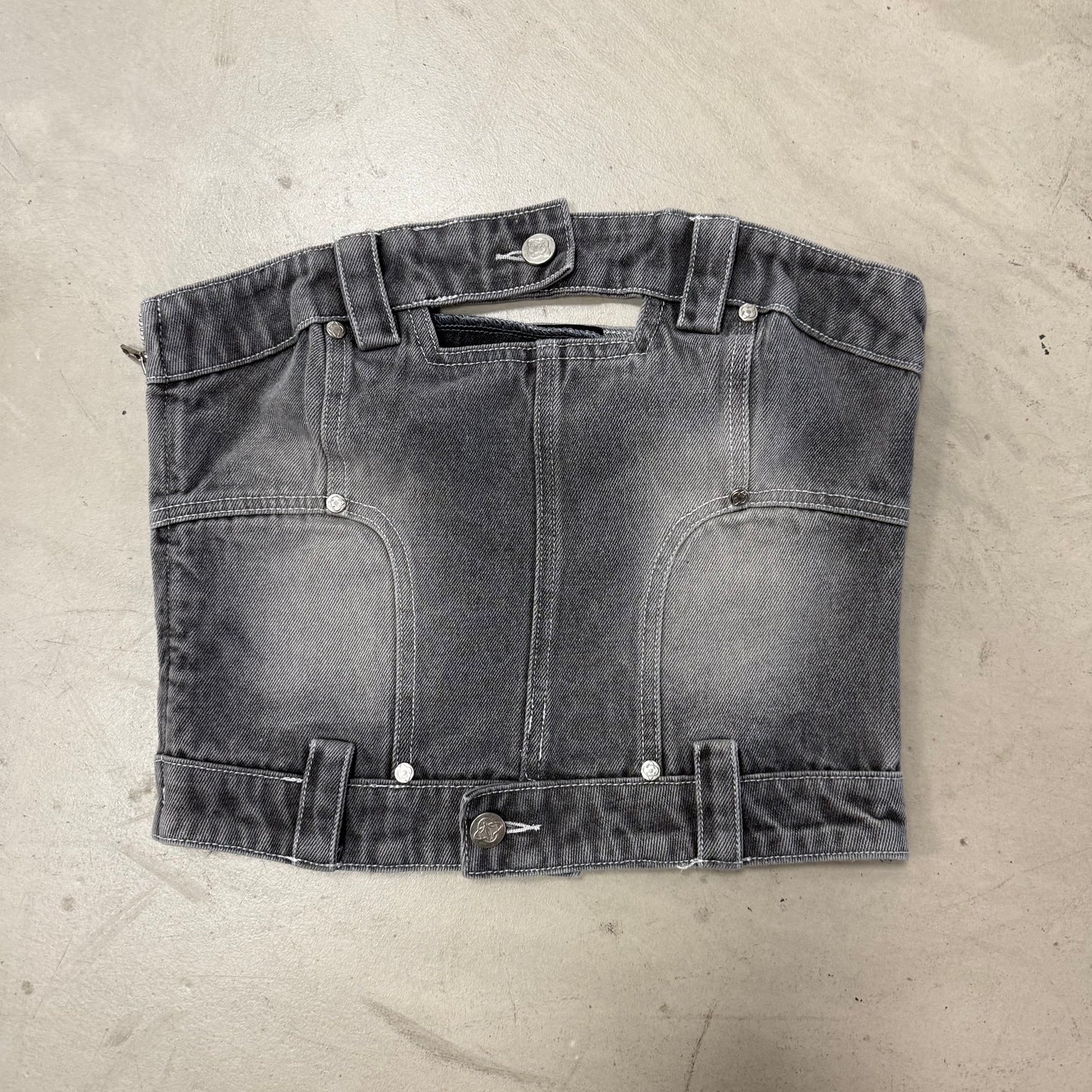 Top Femme Genese Jean Gris