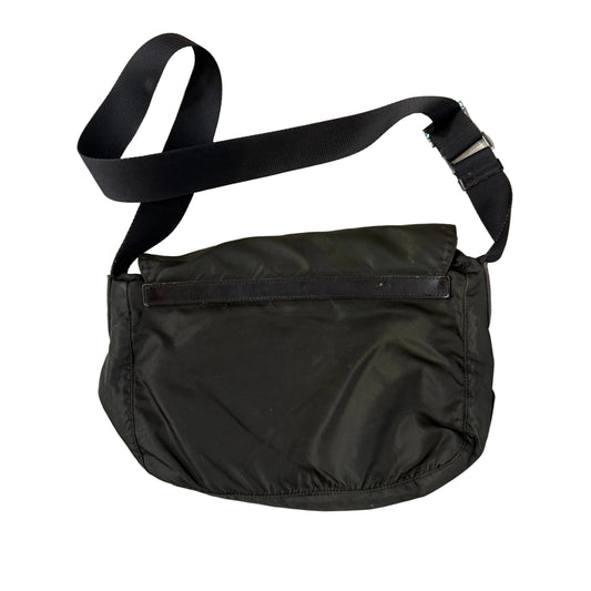 Sacoche Prada Messenger Bag Kaki double strap