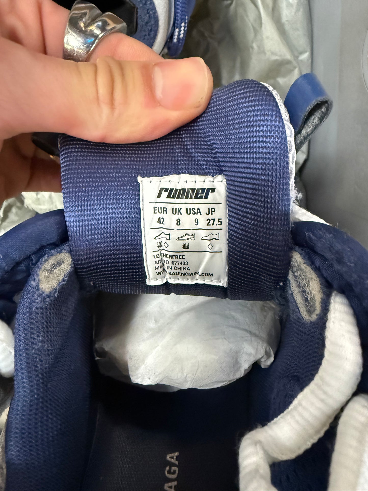 Balenciaga Runner Blue/Yellow 42