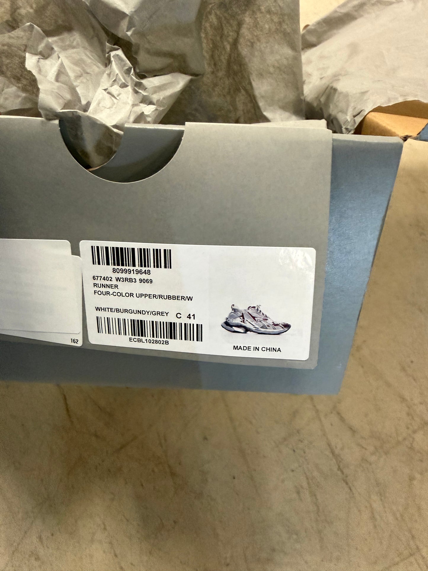 Balenciaga Runner Bordeaux