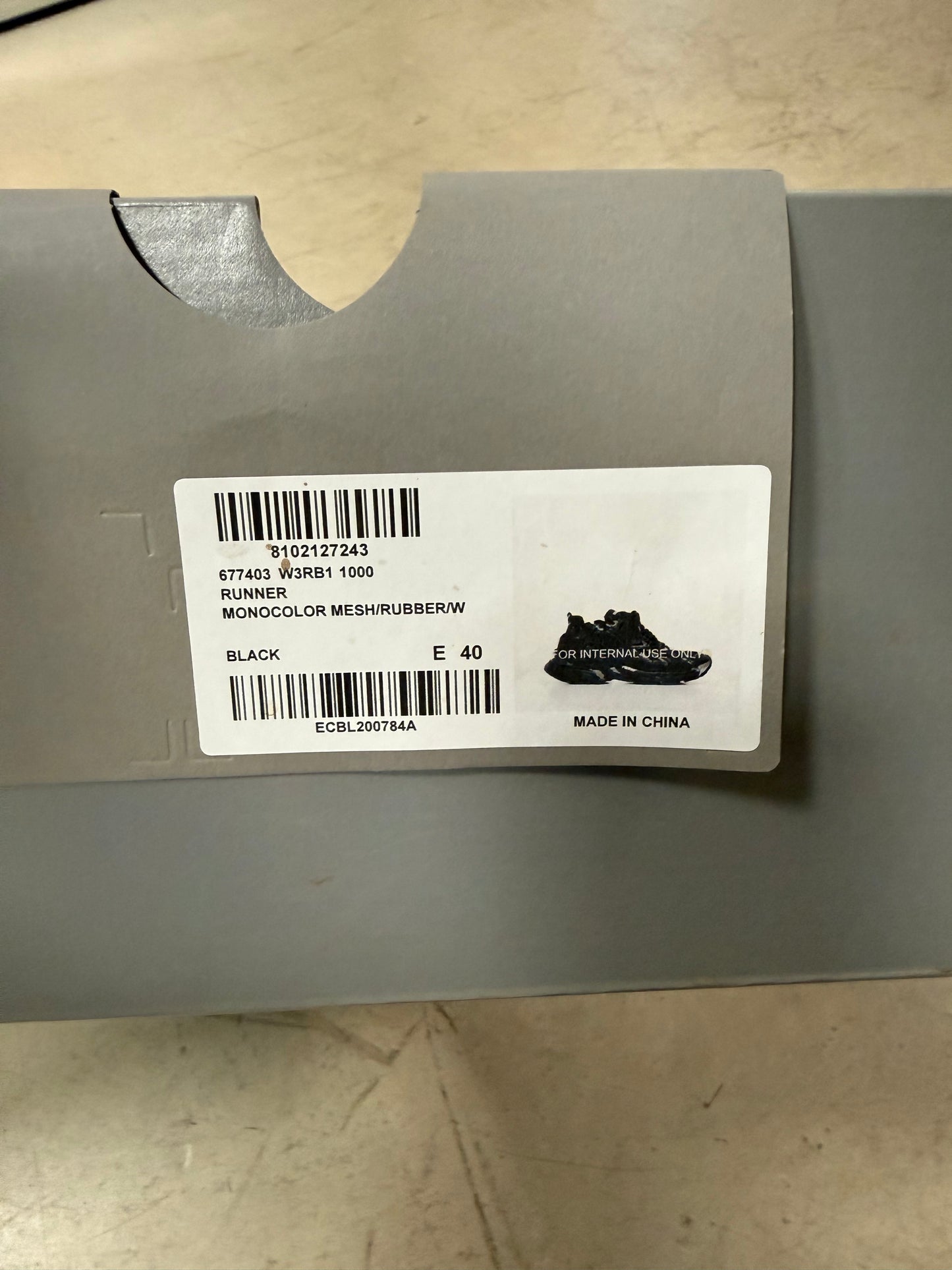 Balenciaga Runner Black 40