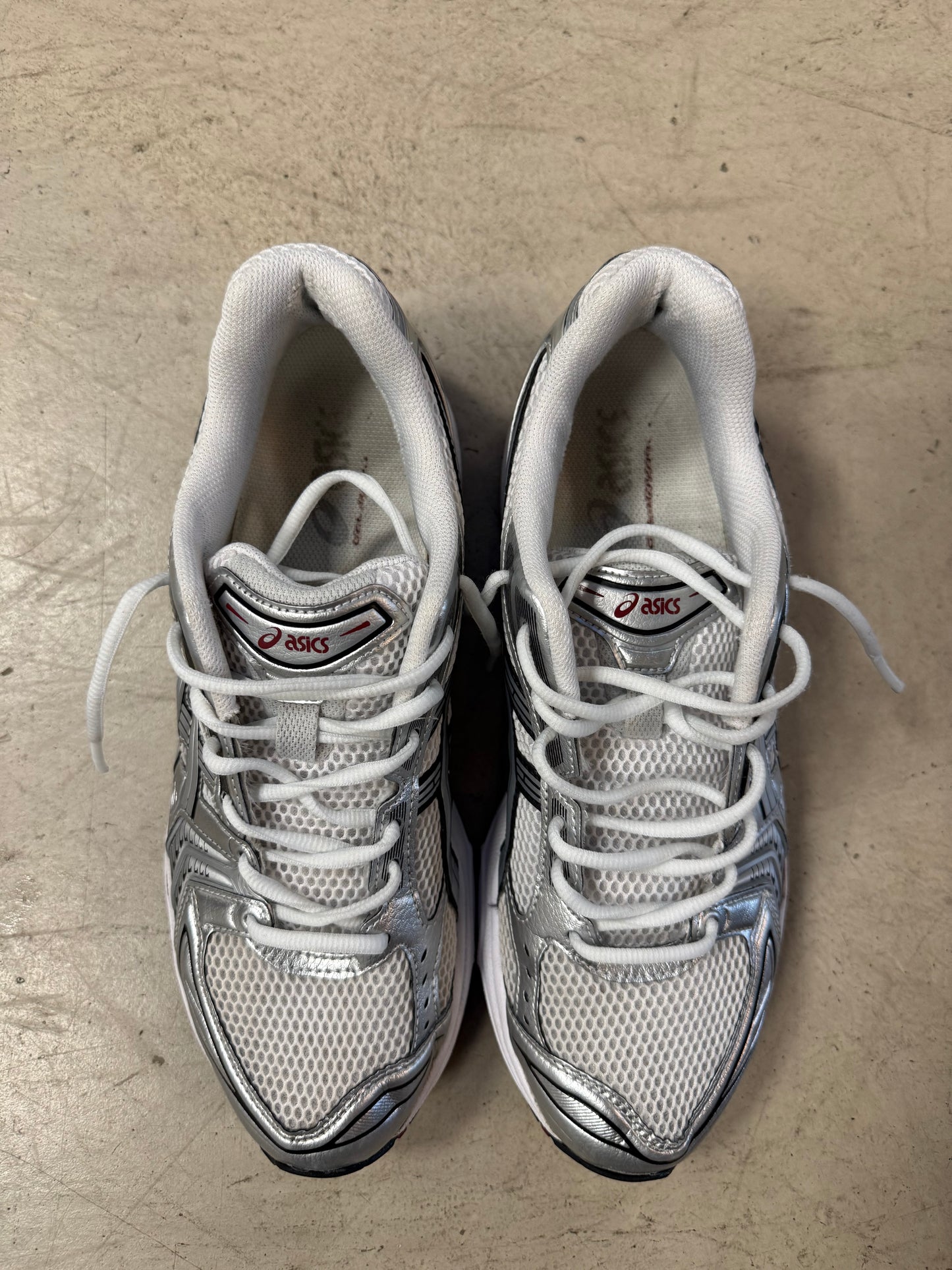 Asics Gel Kayano 14 White Silver Red