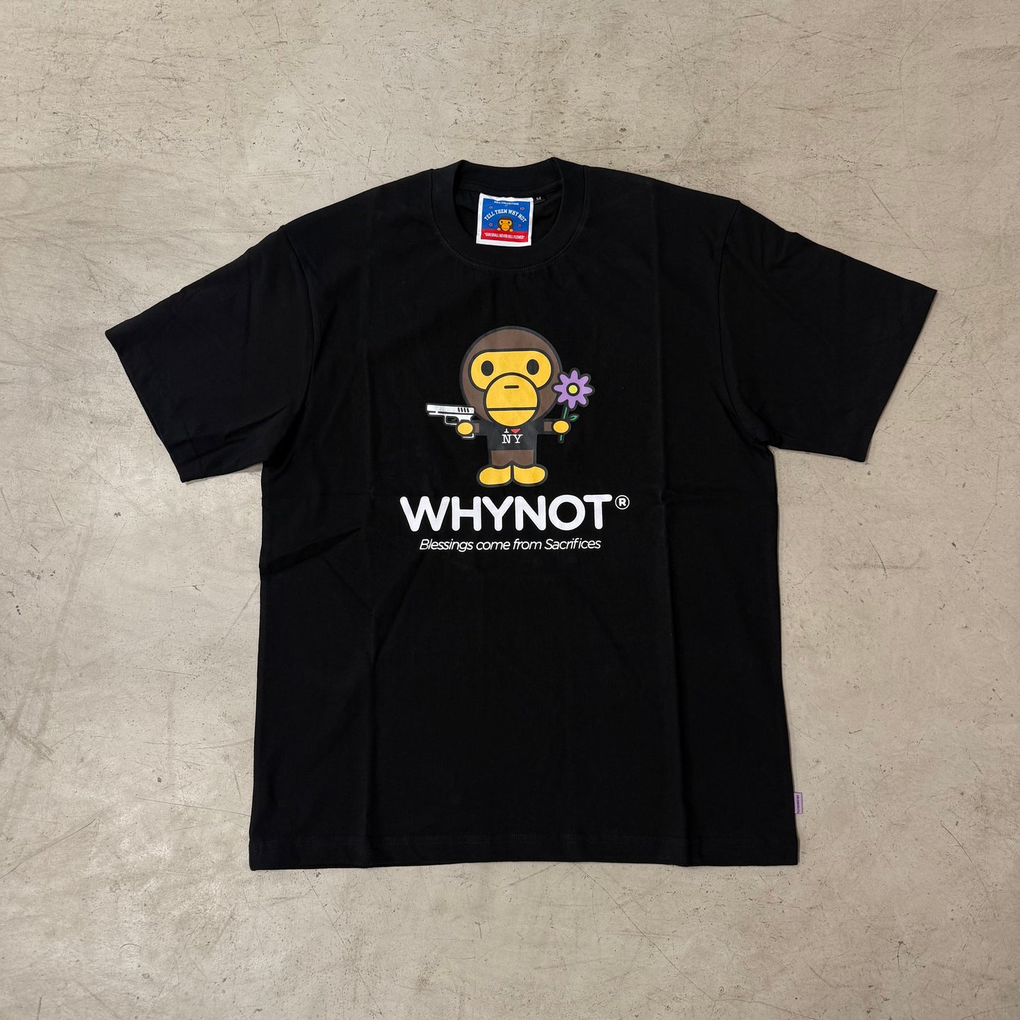 Tee Shirt Why Not Milo Noir