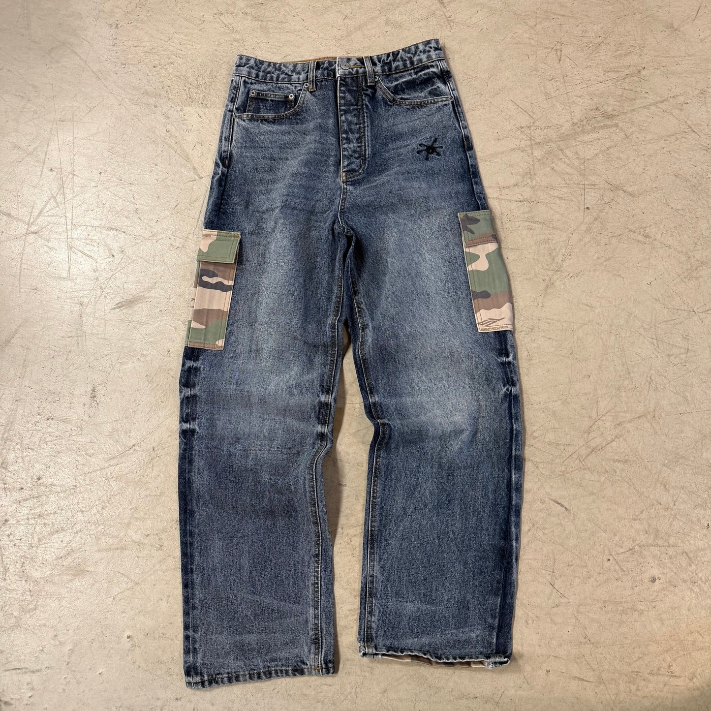 Jean Scientist Lab Camo Bleu