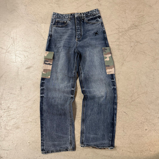 Jean Scientist Lab Camo Bleu