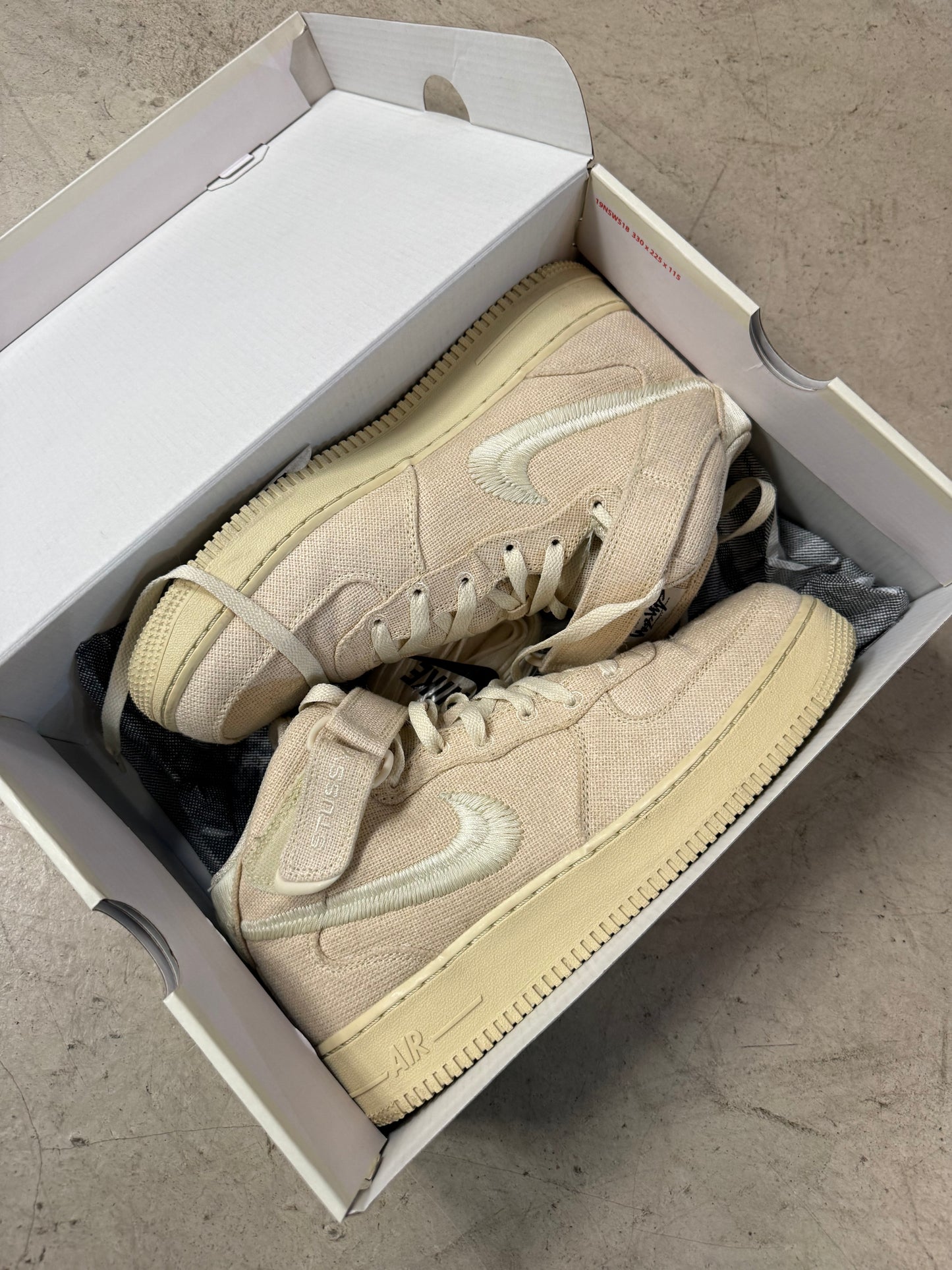 Air Force 1 High Stussy Fossil 42