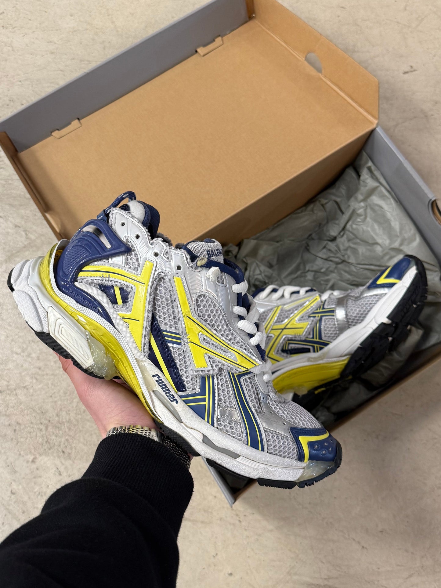 Balenciaga Runner Blue/Yellow 42
