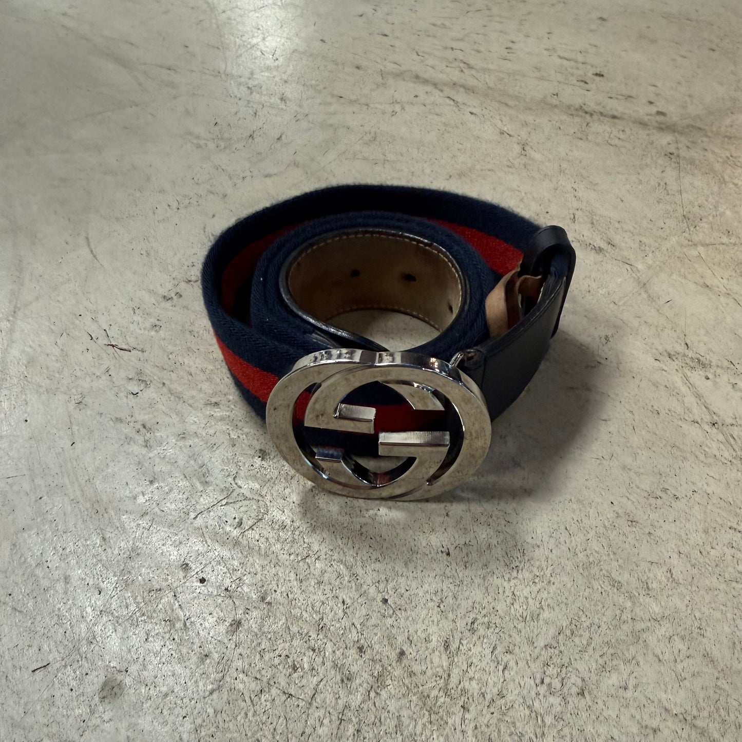 Ceinture Gucci Bleu Rouge