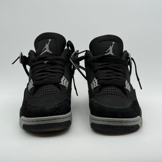 Jordan 4 Black Canvas 42