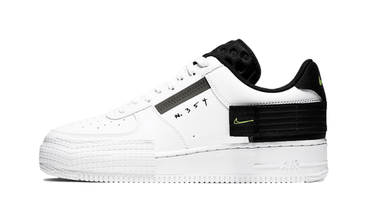 Nike Air Force 1 Low Drop Type White Black Volt - AT7859-101