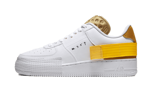Nike Air Force 1 Low Drop Type White Gold Yellow - AT7859-100