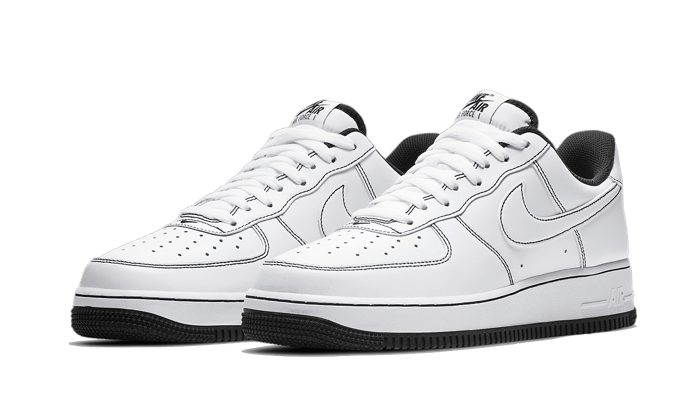 Nike Air Force 1 Low Stitch White Black CV1724 104 Bluedrop BLUEDROP