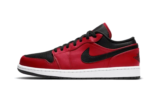 Air Jordan Air Jordan 1 Low Reverse Bred Pebbled Swoosh - 553558-605
