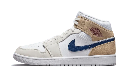 Air Jordan Air Jordan 1 Mid Tan Suede Navy - DO6726-100